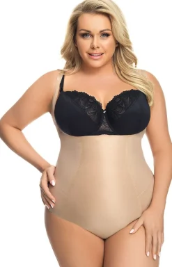 Cieliste body wyszczuplające pod biust K148 Sanremo