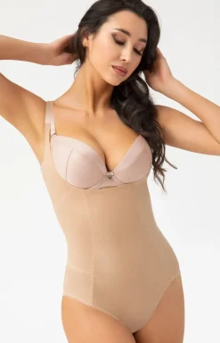 Cieliste body wyszczuplające pod biust K148 Sanremo