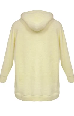 Damskie DKaren Szlafroki I Peniuary|Bielizna Homewear - Ciepła kocobuza daka poarowa żółta Ariea