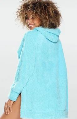 Damskie DKaren Szlafroki I Peniuary|Bielizna Homewear - Ciepła kocobuza daka poarowa koraowa Ariea