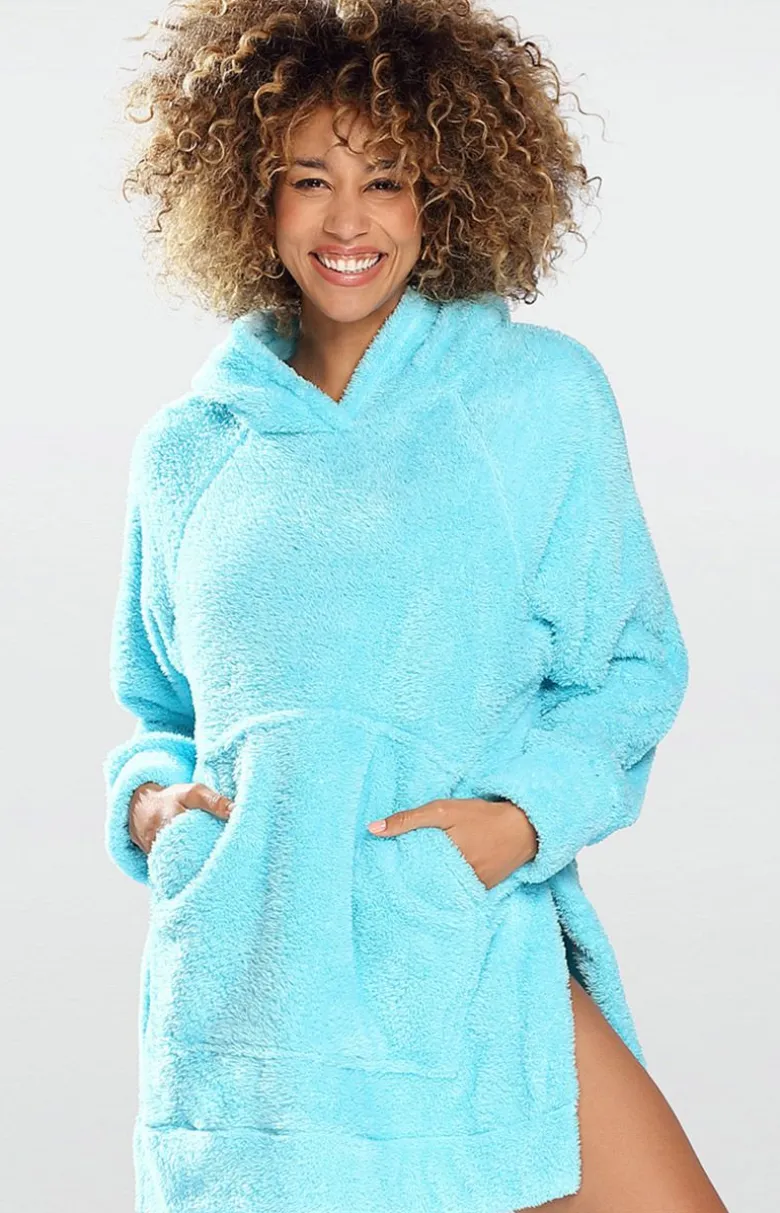 Damskie DKaren Szlafroki I Peniuary|Bielizna Homewear - Ciepła kocobuza daka poarowa koraowa Ariea