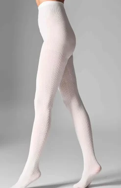 LEGS Rajstopy - Ciepłe rajstopy z kaszmirem kremowe L011 Cashmere Viscosa 10 DEN
