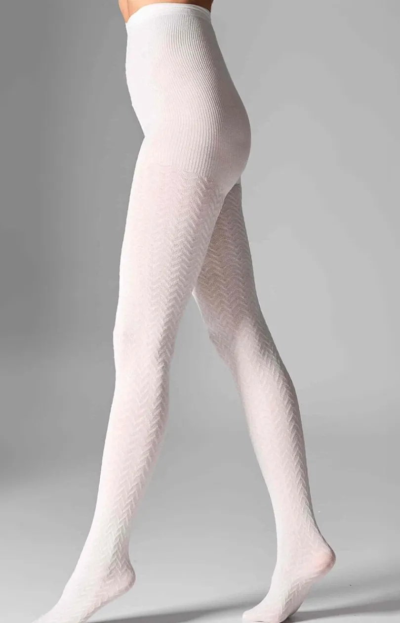 LEGS Rajstopy - Ciepłe rajstopy z kaszmirem kremowe L011 Cashmere Viscosa 10 DEN