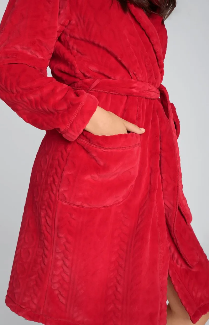 Damskie Italian Fashion Szlafroki I Peniuary|Szlafroki Damskie - Ciepły szlafrok damski Zala