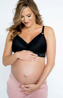 Ciążowy biustonosz semi-soft do karmienia LoveMe mama