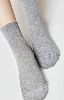 Damskie Conte Skarpetki|Długie Skarpetki - comfort skarpety wiskozowe damskie angora szare