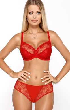 Damskie PariPari Lingerie Stringi Z Koronką|Stringi Damskie - Cynthia czerwone tringi dakie