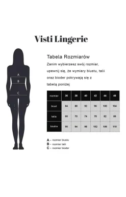 Czarna koszulka nocna ze złotą koronką Diva