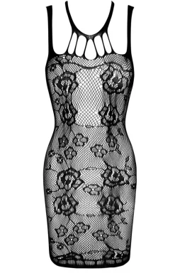 Czarna sukienka bodystocking Anya