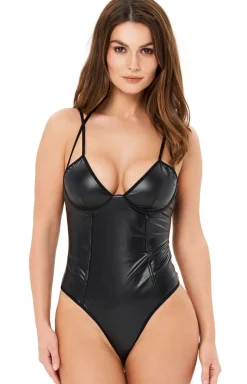 KOTEK Body|Body - Czarne body damskie Blackelia