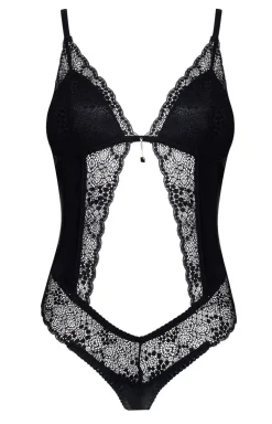 Czarne body damskie Lauren
