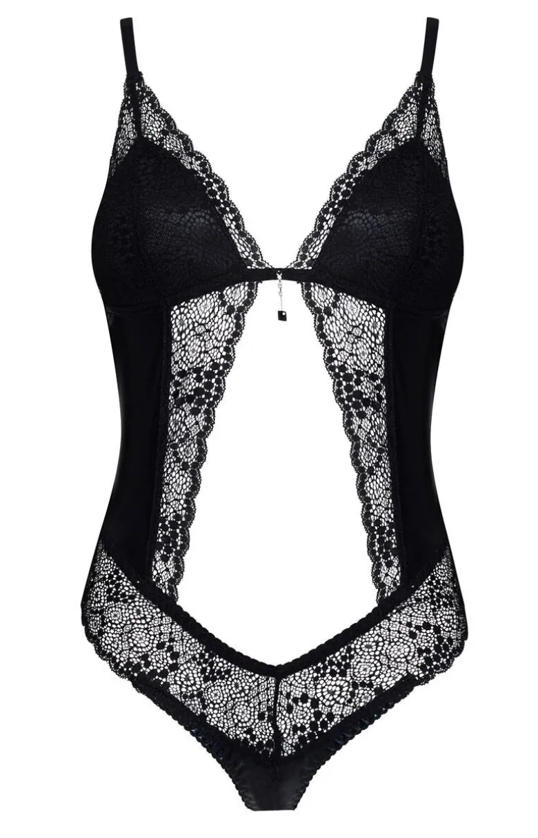 Czarne body damskie Lauren