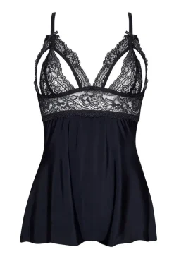 Beauty Night Body|Body - Czarne body damskie z koronką Sarina