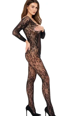 Czarne bodystocking BG004