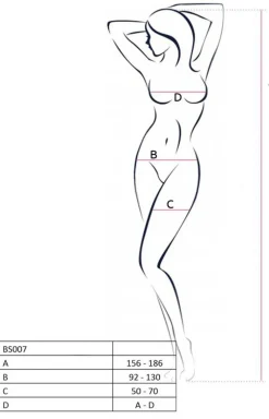 Czarne bodystocking BS103