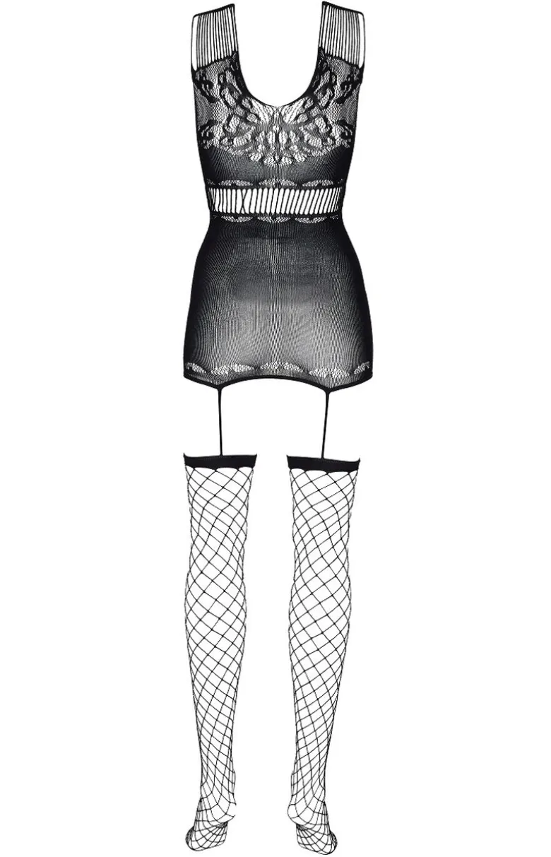 Czarne bodystocking Elyane