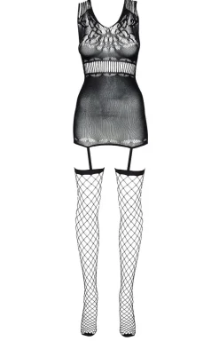 Czarne bodystocking Elyane