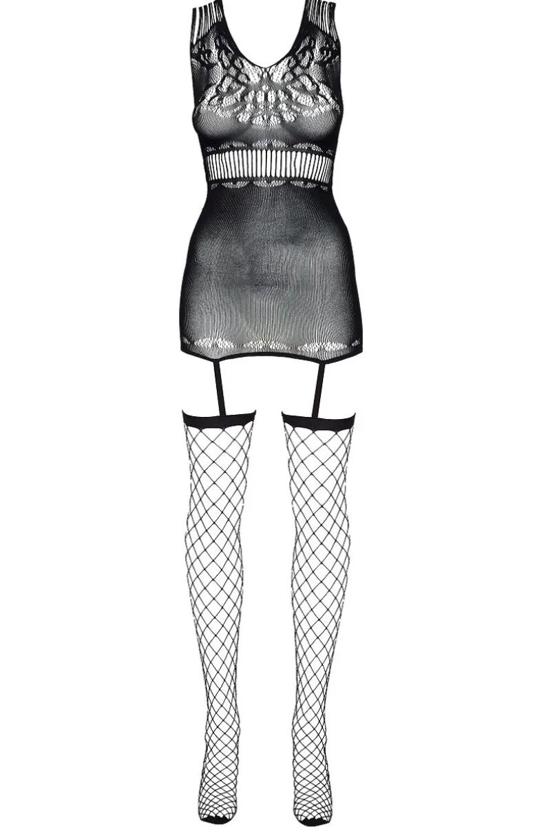 Czarne bodystocking Elyane