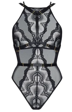 Czarne koronkowe body BLAIR