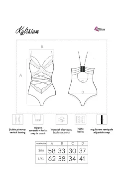 LivCo Corsetti Fashion Body|Body - Czarne koronkowe body damskie Kylssiam