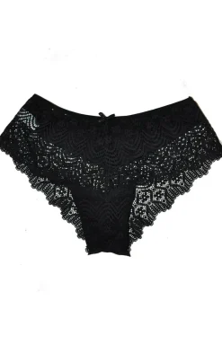 Damskie Gabidar Panty Damskie - Czarne koronkowe figi damkie 130