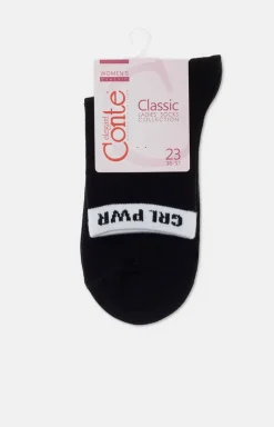 Czarne skarpetki damskie Classic