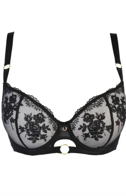 Czarne stringi damskie V-11048