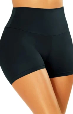 Damskie Self Dół Od Stroju Kąpielowego|Strój Kąpielowy Ze Spodenkami - Czarne szorty kąpielowe New Fashion 2