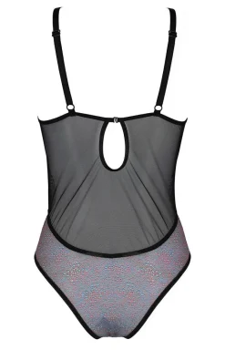 Avanua Body|Body - Czarno-grafitowe body damskie Carina