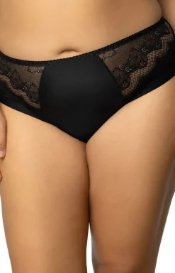Czarny biustonosz miękki soft z paskami Ruby B-224