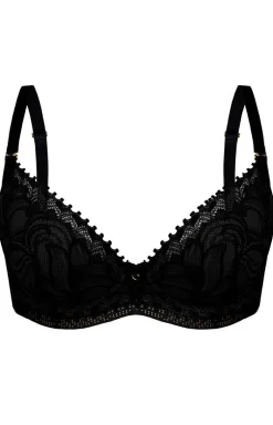 Czarny biustonosz push-up Roberta