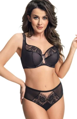 Czarny biustonosz semi-soft półusztywniany stanik Alicante K647