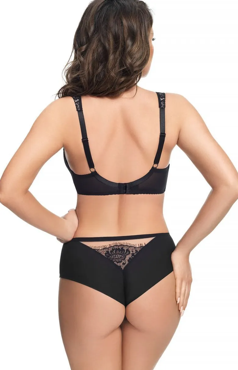 Czarny biustonosz semi-soft półusztywniany stanik Alicante K647