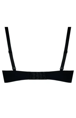 Czarny biustonosz super push-up z silikonem double push Ida