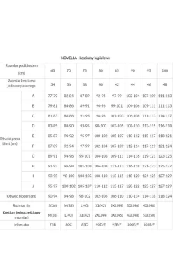 Damskie Novella Stroje Kąpielowe Jednoczęściowe|Stroje Kąpielowe Jednoczęściowe - jednoczęściowy kostium kąpielowy z usztywnianymi miseczkami Mahe 1621