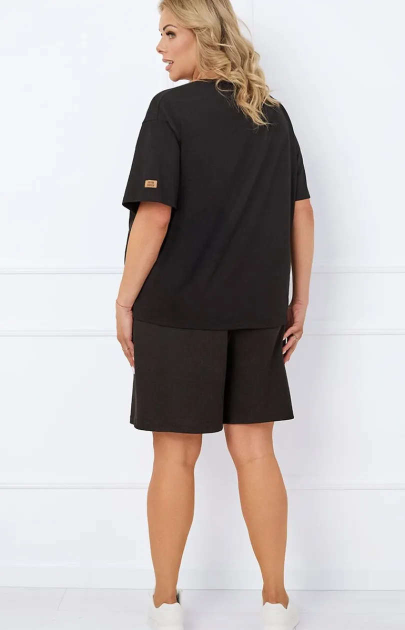 Damskie Italian Fashion Piżamy Damskie Krótkie|Bielizna Homewear - kopet daki z krótki rękawe i podenkai Bono