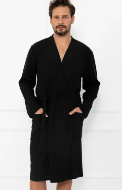 Męskie Italian Fashion Szlafroki Męskie - szafrok ęski na długi rękaw Bono