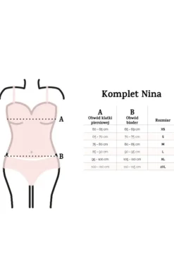 DKaren Koszulki|Komplety Bielizny - koronkowy kopet bieizny Nina