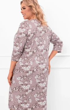 Damskie Italian Fashion Koszule Nocne|Koszule Nocne Damskie - Daaska koszua nocna z rękawe 3/4 Oszia