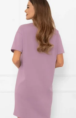 Damskie Italian Fashion Koszule Nocne|Koszule Nocne Damskie - Damska koszula nocna wrzosowa Ksara