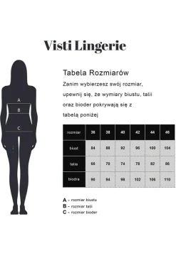Damska koszulka nocna z koronką czarna Stella