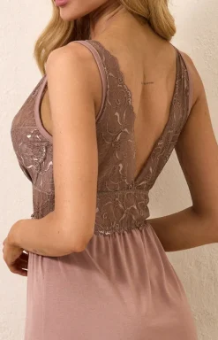 Damskie DKaren Koszule Nocne Damskie|Bielizna Plus Size - Daka kozuka nocna z wikozy Eveina