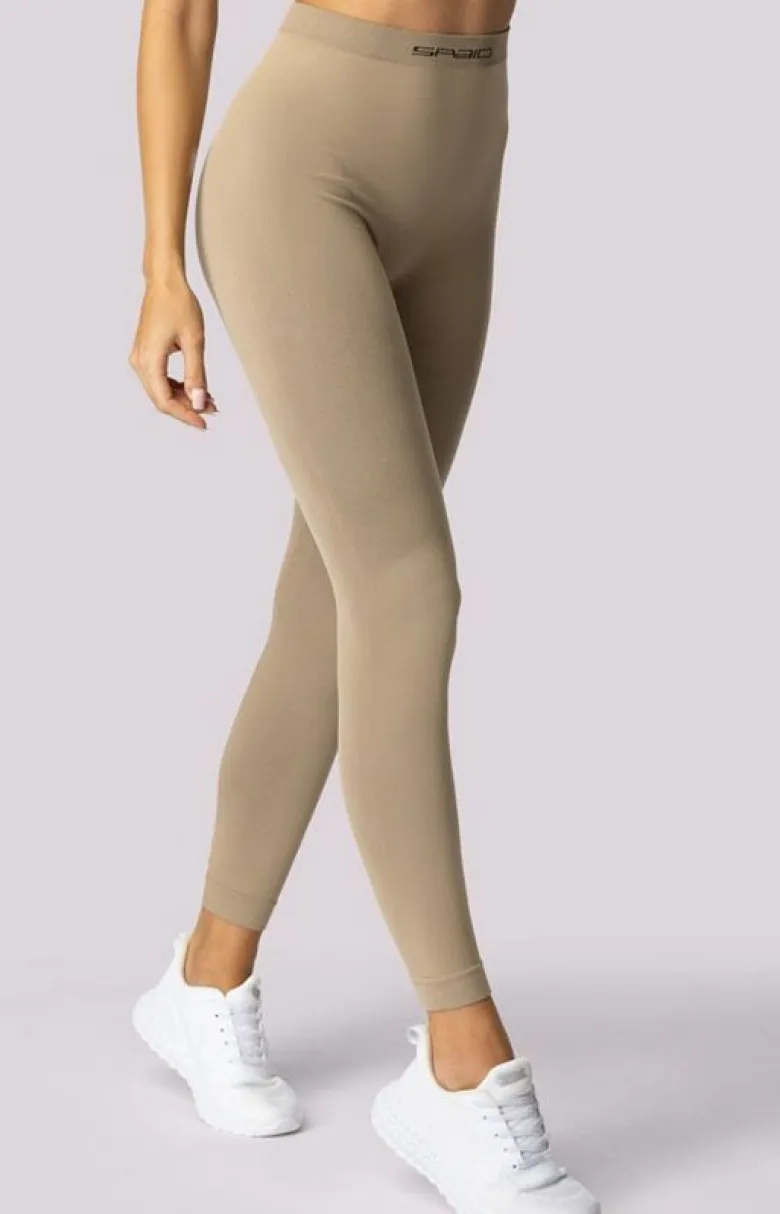 Damskie legginsy termoaktywne piaskowe Alpha