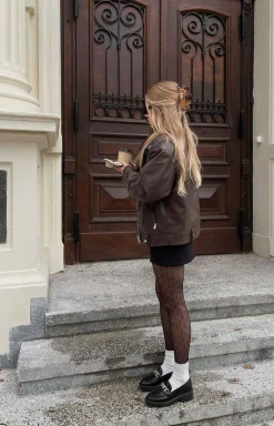 Damskie rajstopy we wzory czarne Street 20 DEN