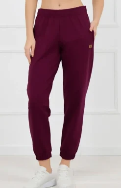 Damskie spodnie dresowe burgundowe Madri
