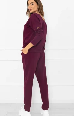 Damski komplet dresowy burgundowy Karina