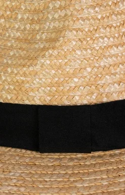 Art of Polo Kapelusze Plażowe - Damski słomiany kapelusz jasnobeżowy typu panama Estra cz24153-1