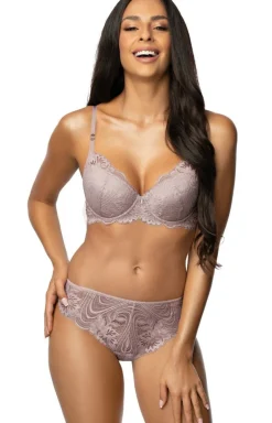 Darlene koronkowe stringi w kolorze wrzosowym S-3635/4