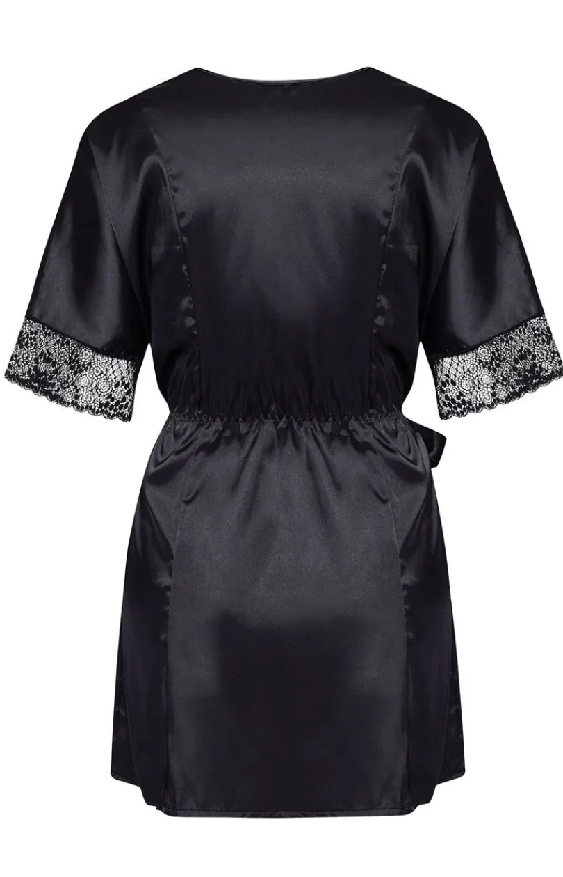 Beauty Night Szlafroki I Peniuary - Delight dressing gown satynowy szlafrok