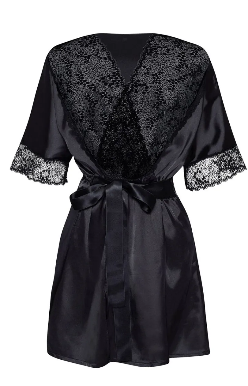 Beauty Night Szlafroki I Peniuary - Delight dressing gown satynowy szlafrok